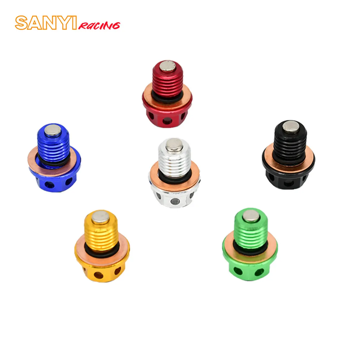 M12 Magnetic Oil Sump Nut Drain Oil Plug Screw Oil Drain Magnetic Oil Plug Nut For Honda Yamaha Kawasaki NINJA KLX YZ WR CRF XR