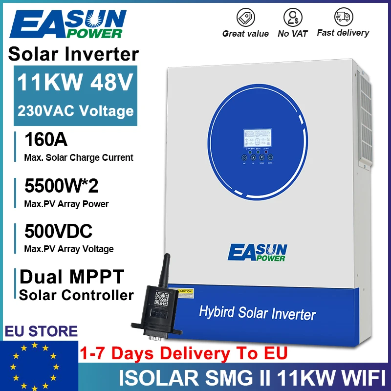 Comprarar un inversor solar híbrido EASUN POWER 6.2kW/11kW: Guía práctica para usuarios reales