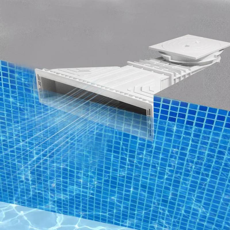 Skimmer de escoria para piscina de superficie, recolector de impurezas de hojas de boca ancha, tratamiento de agua para piscina