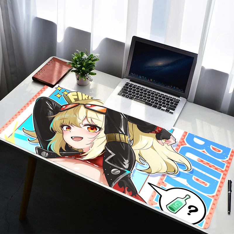 

Mouse Pad Office PC Gaming Accessories Zenless Zone Zero Burnice White Keyboard Pad Anime Rubber Mousepad Laptop Desk Mouse Mat