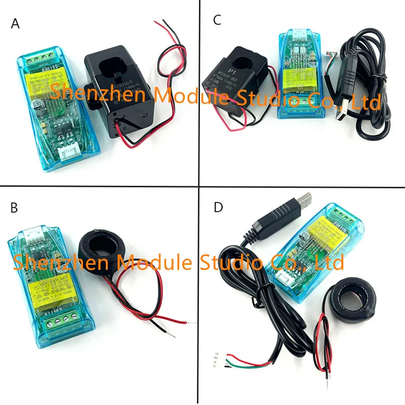 PZEM-004T 3.0 Version Communication Module TTL Modbus-RTU Power Meter Kwh Meter AC Single Phase 100A Electric Volt Amp