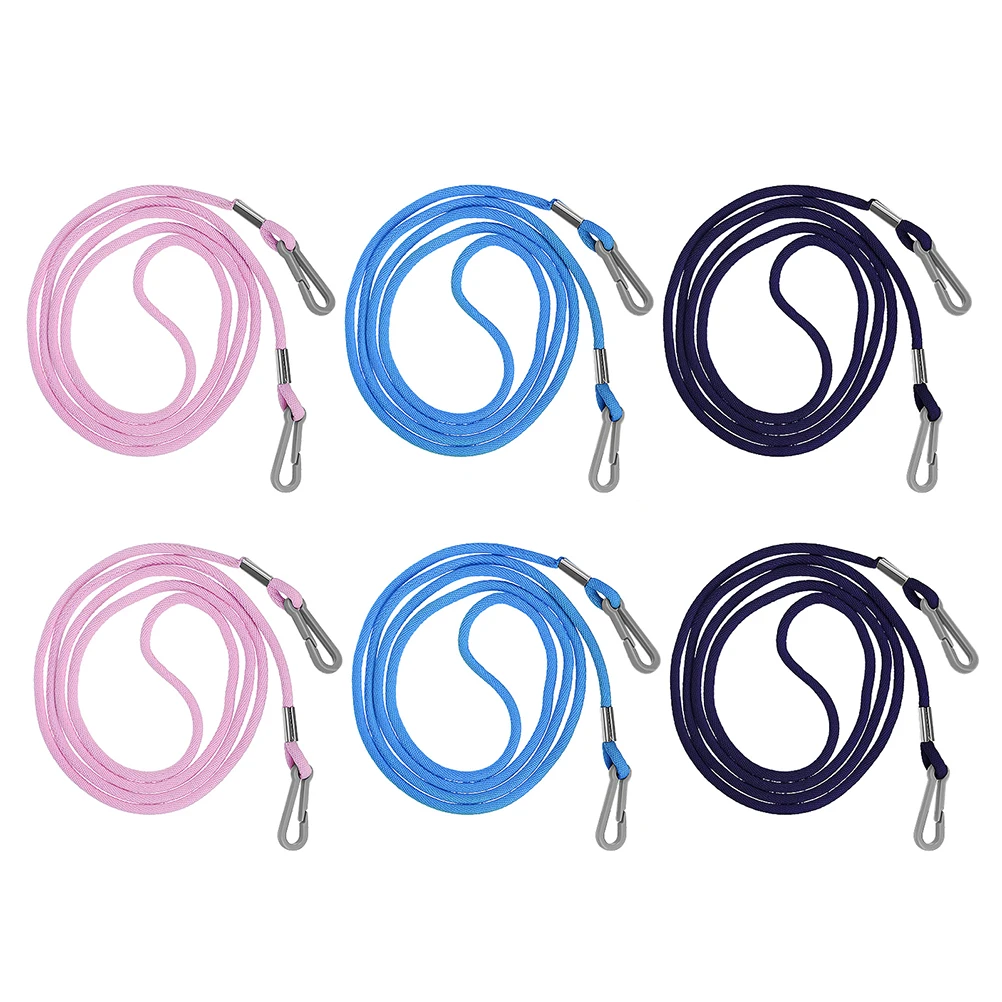 

6pcs Skiing Glove Leash For Soft Lanyard Strap Holder Connector Clip Rope Winter Outdoor Sports Accessory Mittens Eyewear