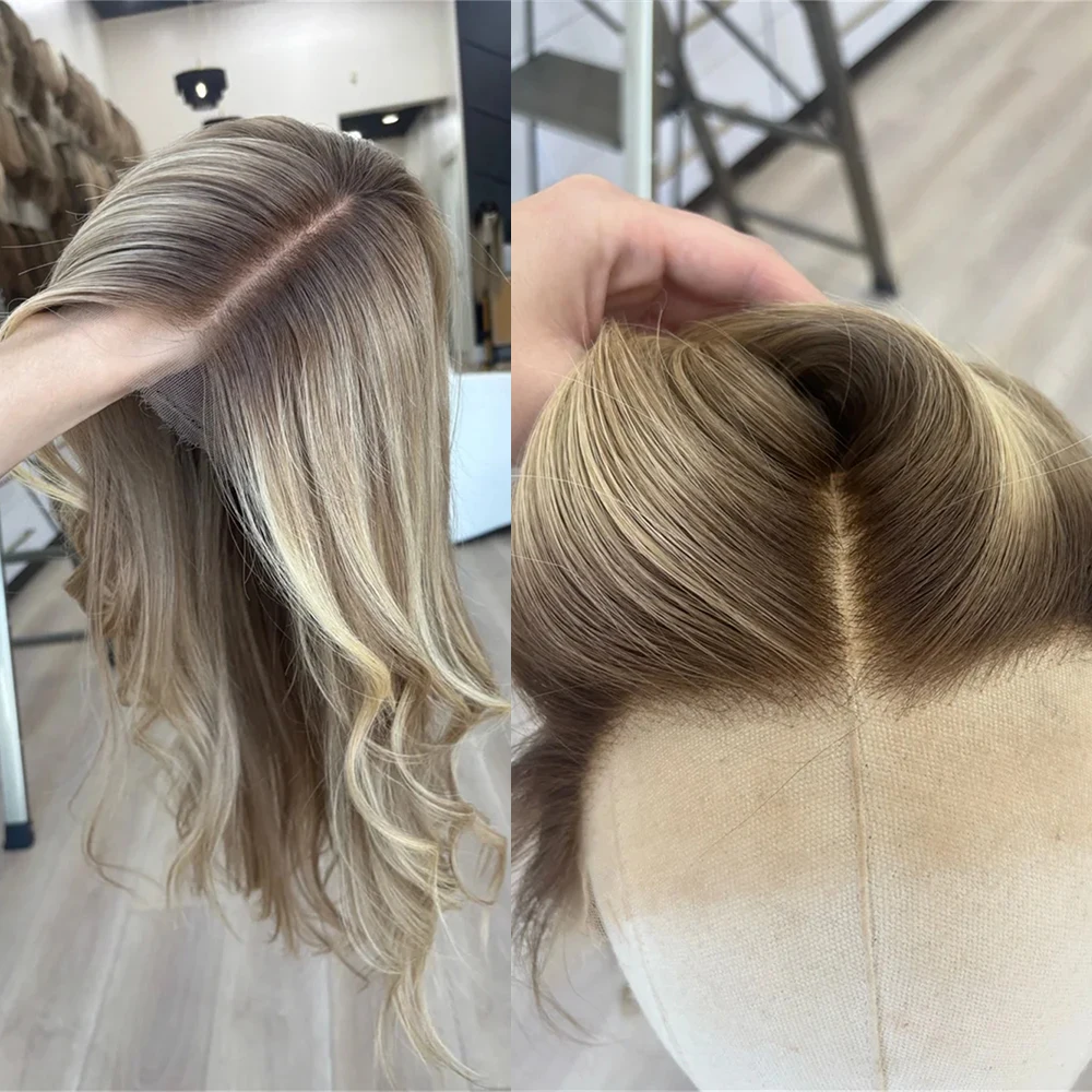 

Средний коричневый корень, нейтральный теплый светлый парик, синтетический парик спереди, бесклеевой, предварительно выщипанный, термостойкое волокно, длинный парик