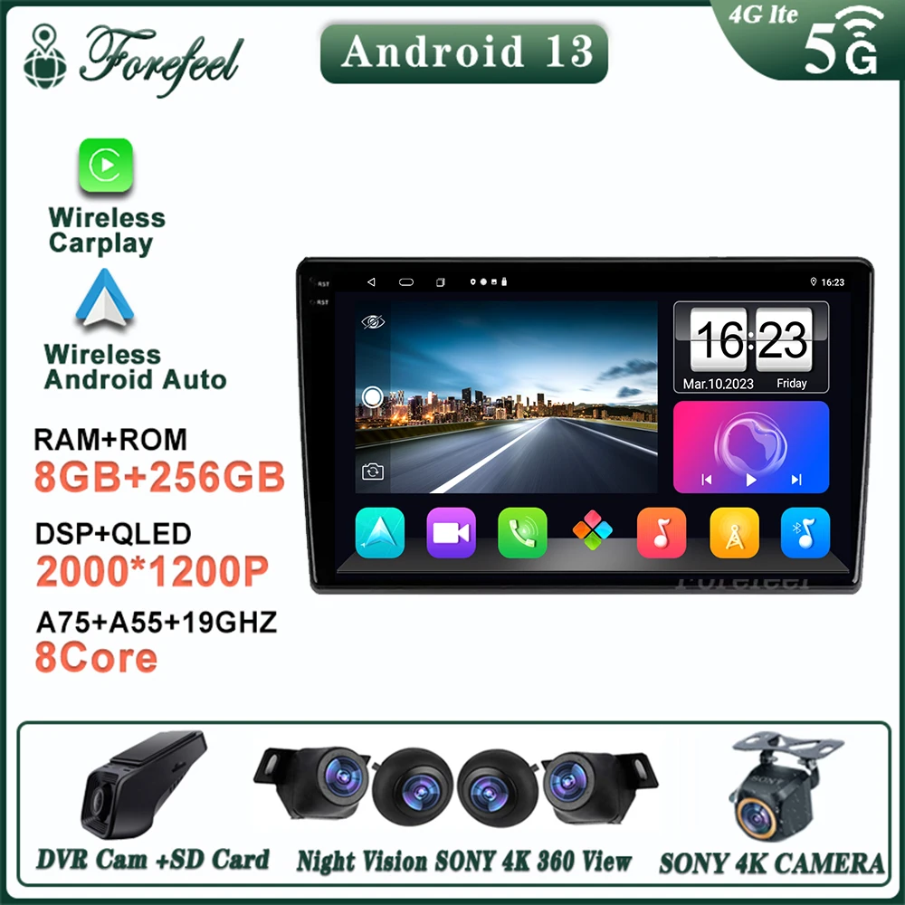 

Android 13 For Fiat Ducato 3 2006-2022 For Peugeot Boxer 2 2006-2022 For Citroen Jumper 2 2006-2022 Multimedia Car GPS Dash Cam