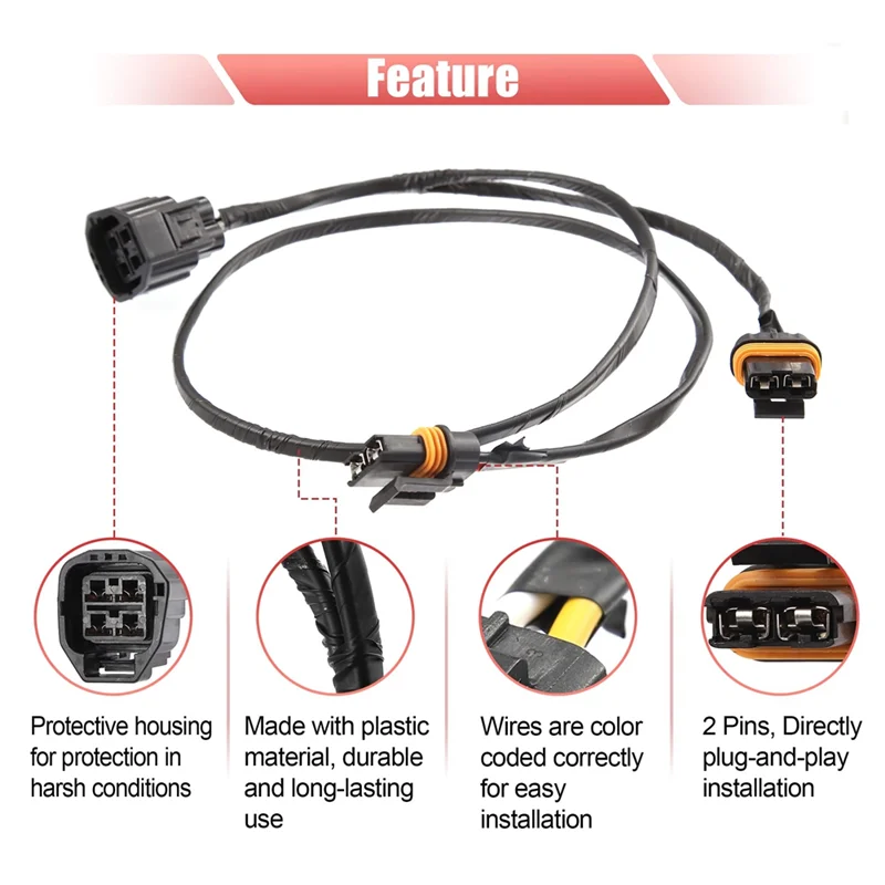 Chicote de fiação do motor do ventilador de refrigeração do motor para dodge charger magnum chrysler 300 substituição 5137716ab 5137716aa