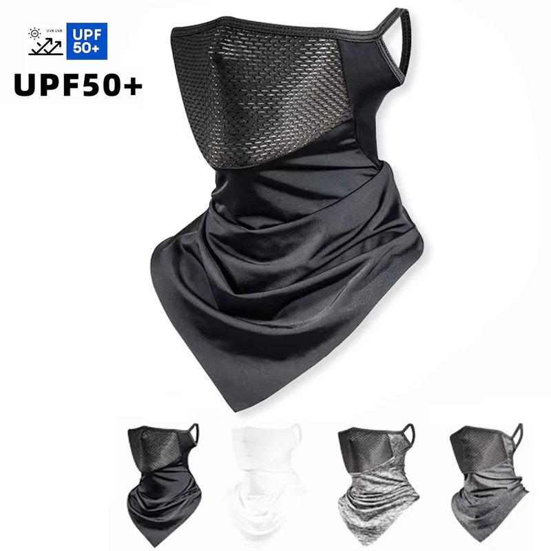 Sunscreen Riding Motorcycle Rider Headband Outdoor Mask Filter Hood Breathable Net Outdoor Sports Sun-Proof Balaclava Neck