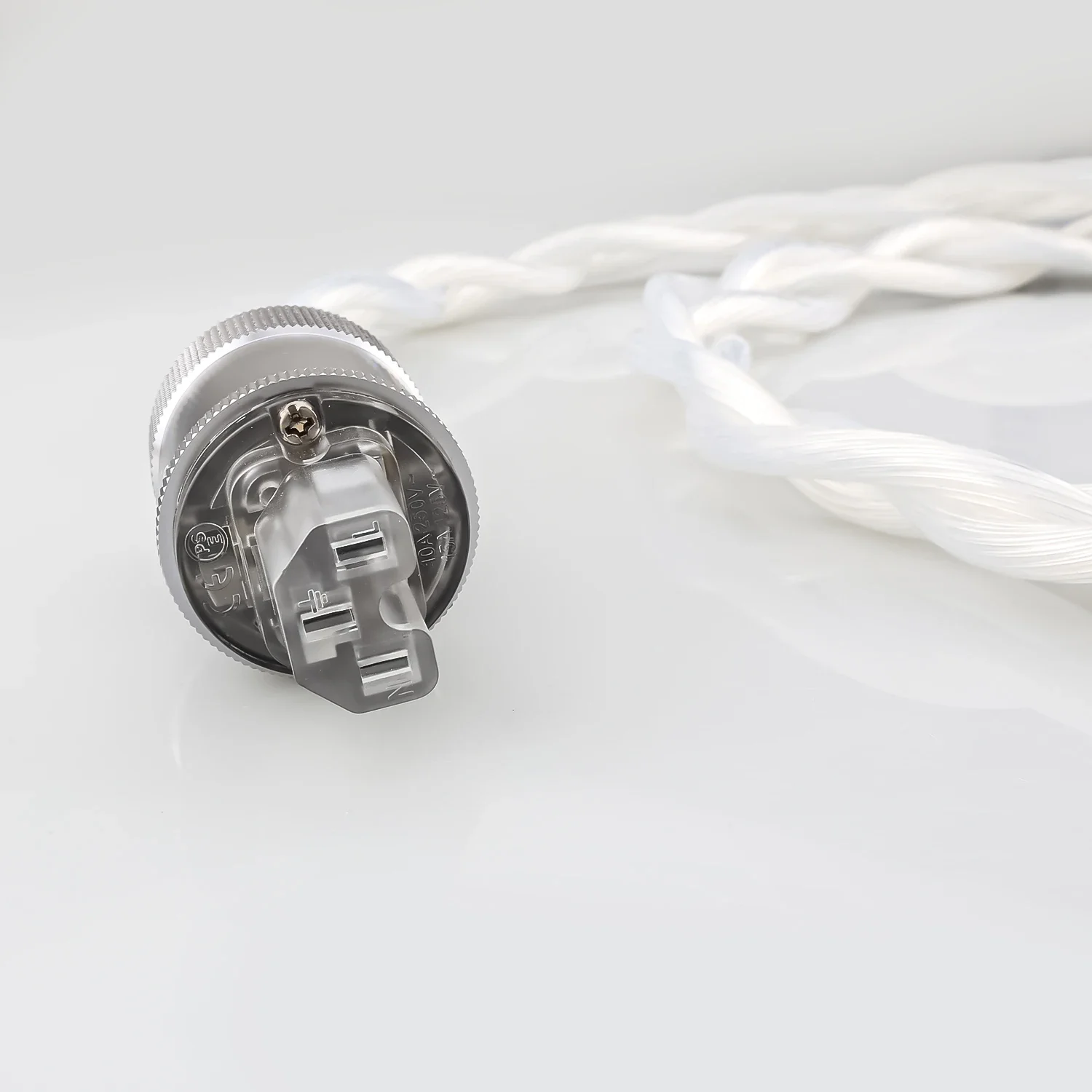 Nuevo 5N OCC cristal único EE. UU. y UE AC Audiophile amplificador de audio filtro DAC HIFI cable de alimentación plateado PREFFAIR enchufe chapado en rodio