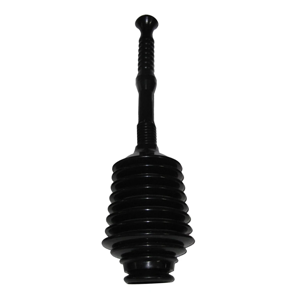 Drain Blockages Bathroom Grip Handy Clear Rubber Toilet Plunger Unblock Suction Black Rubber Easy to Clean Home Cleaning Supply