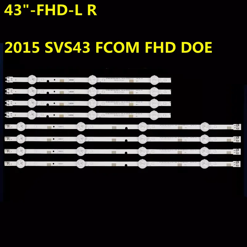

5set LED Backlight Strip 43"-FHD-L R 2015 SVS43 FCOM FHD V5DN-430SMA-R1 V5DN-430SMB-R1 BN96-37294A 37295A UN43J5200 UA43M5100A