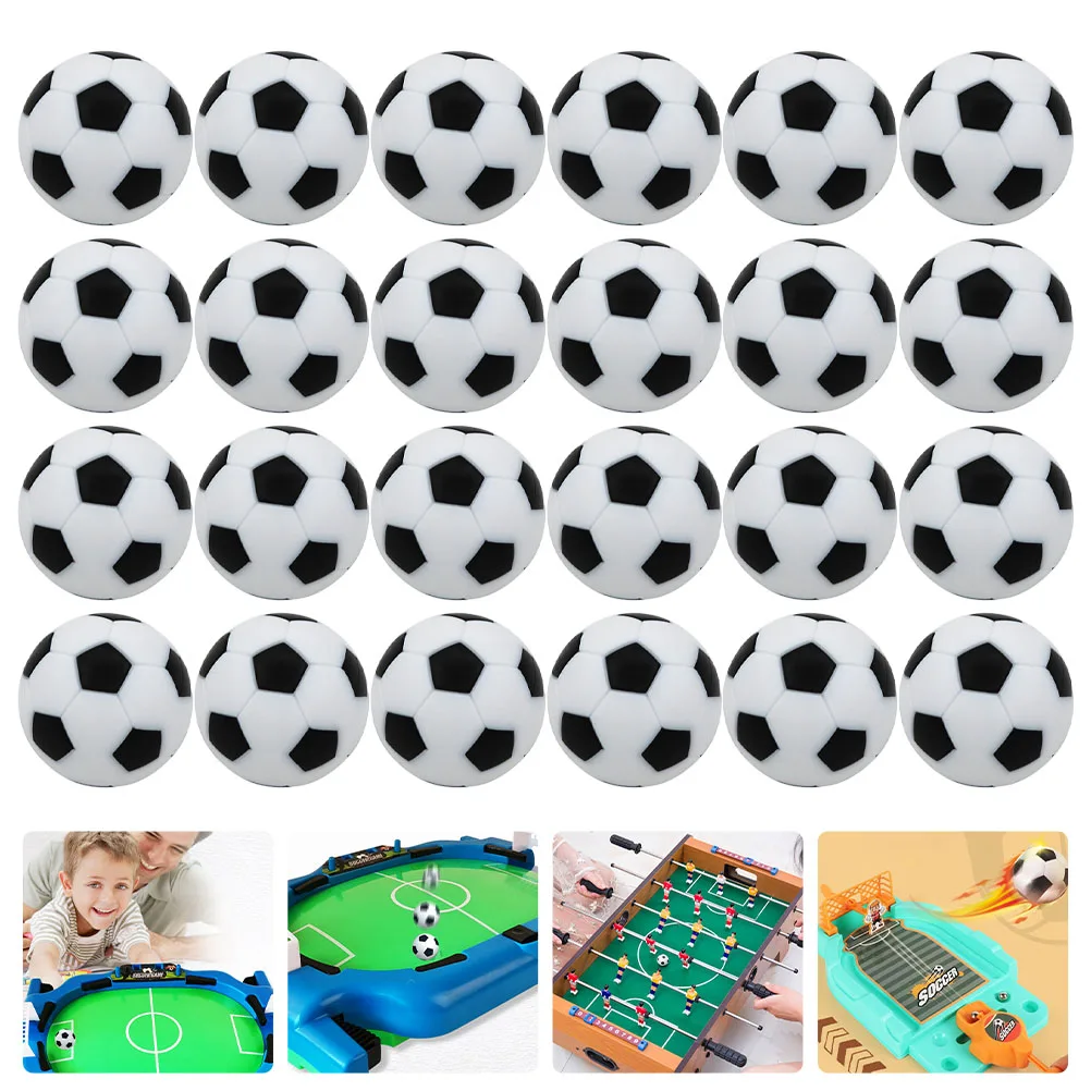 24 قطعة من ملحقات آلة كرة القدم عالية الجودة ABS كرات كرة القدم مناسبة لقطع غيار ألعاب سطح المكتب