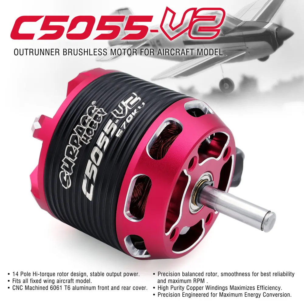 SURPASS HOBBY Brushless Motor 3-6S C5045 C5055 C5065 For RC Aircraft Plane Multicopter Brushless Outrunner Motor