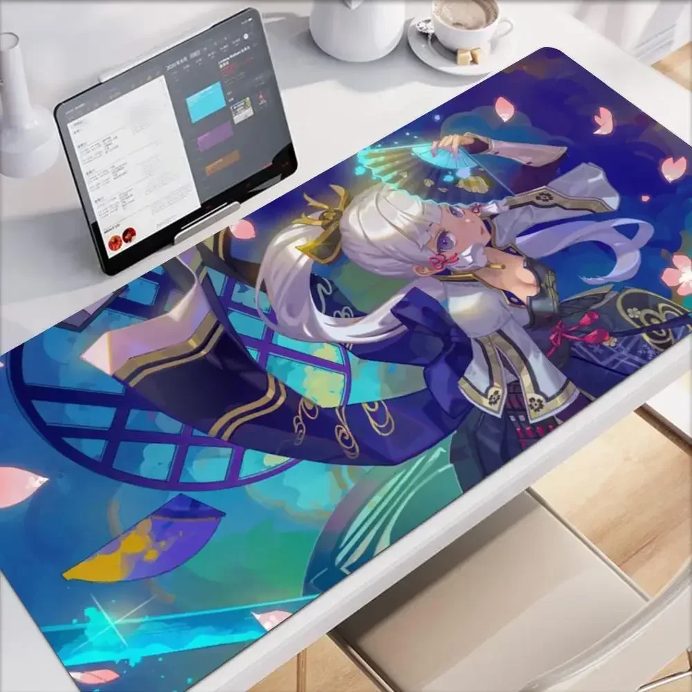 

Genshin Kamisato Ayaka Mouse Pad Tablet mouse Pad Laptop xl desktop mouse pad, cute HD Rainbow Gaming keyboard pad, csgo Player,