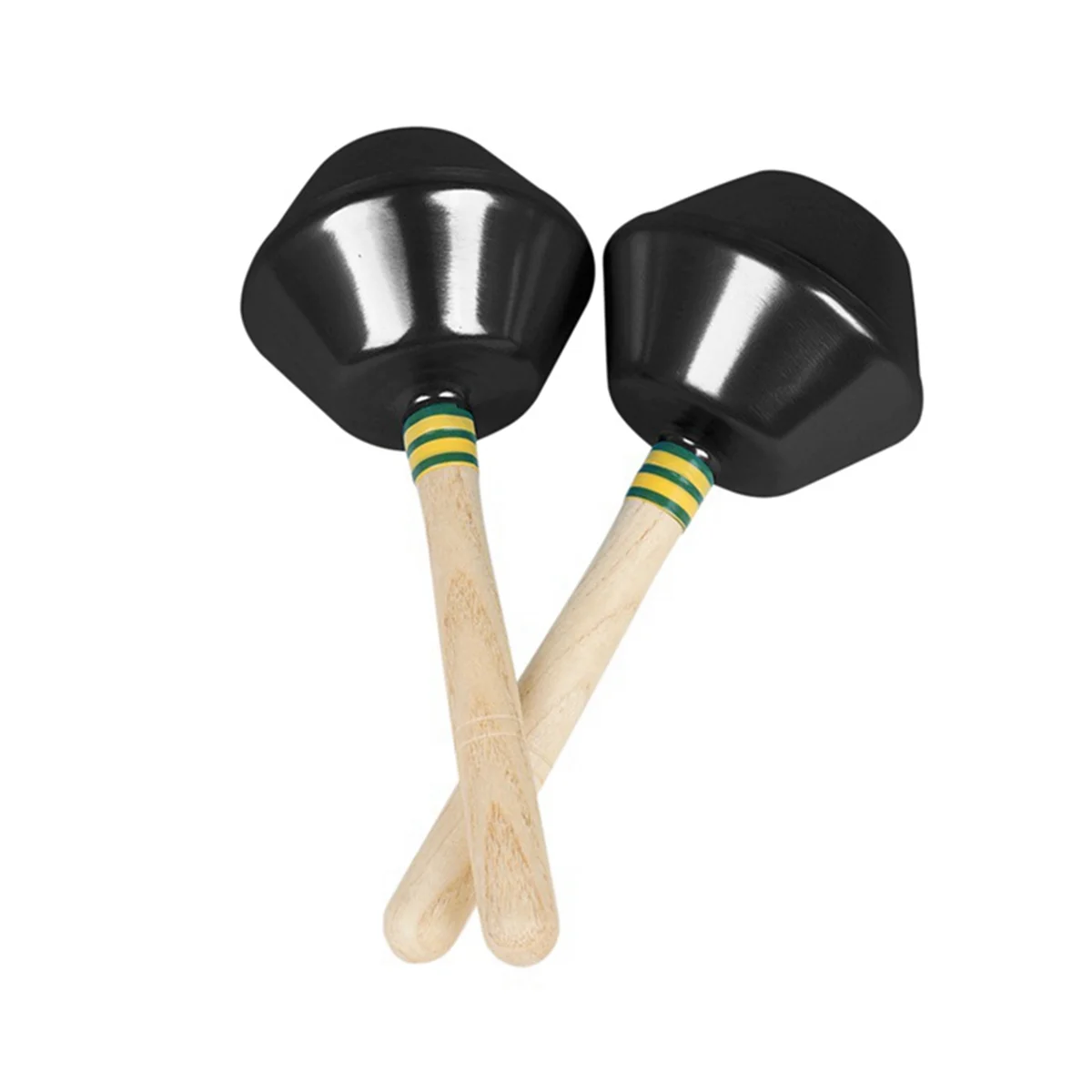 Orff areia martelo brinquedo para crianças, instrumento de percussão musical, chocalho brinquedos preto, 1 par