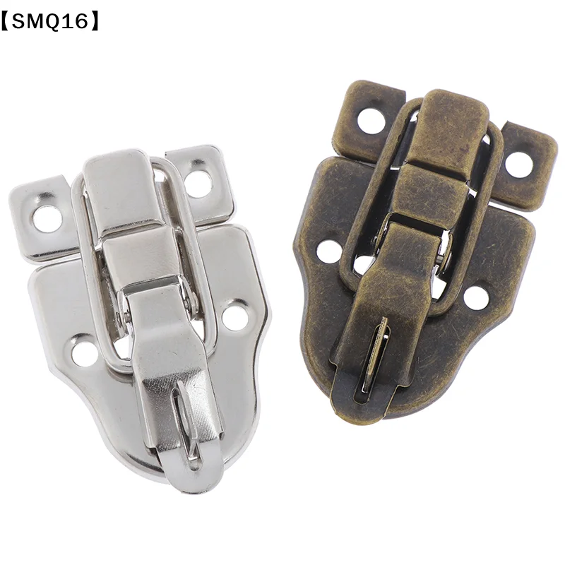 2pcs Jewelry Chest Box Antique Metal Buckle Suitcase Case Toggle Lock Hasp Latch【SMQ】