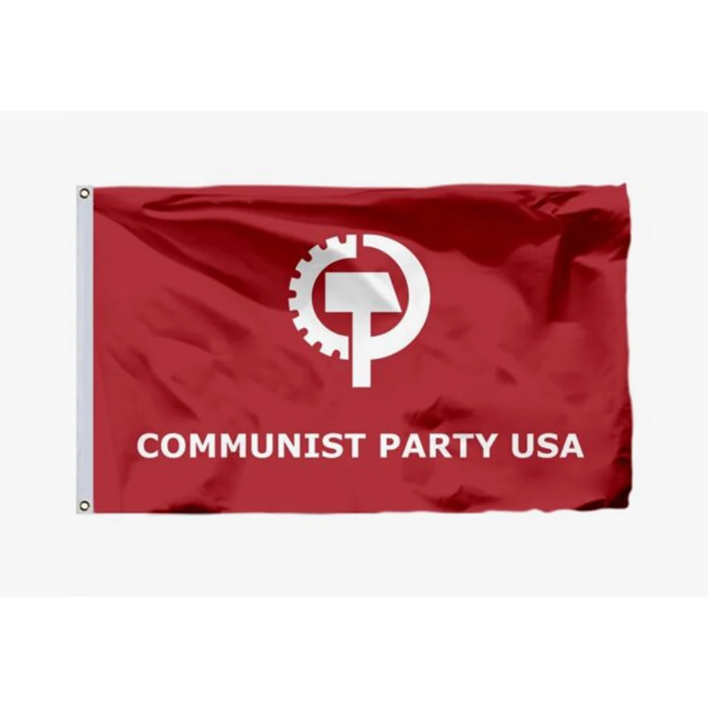 2X3FT CUSTOM SIZE Flag Communist Party USA 5X3FT BANNER FLAG