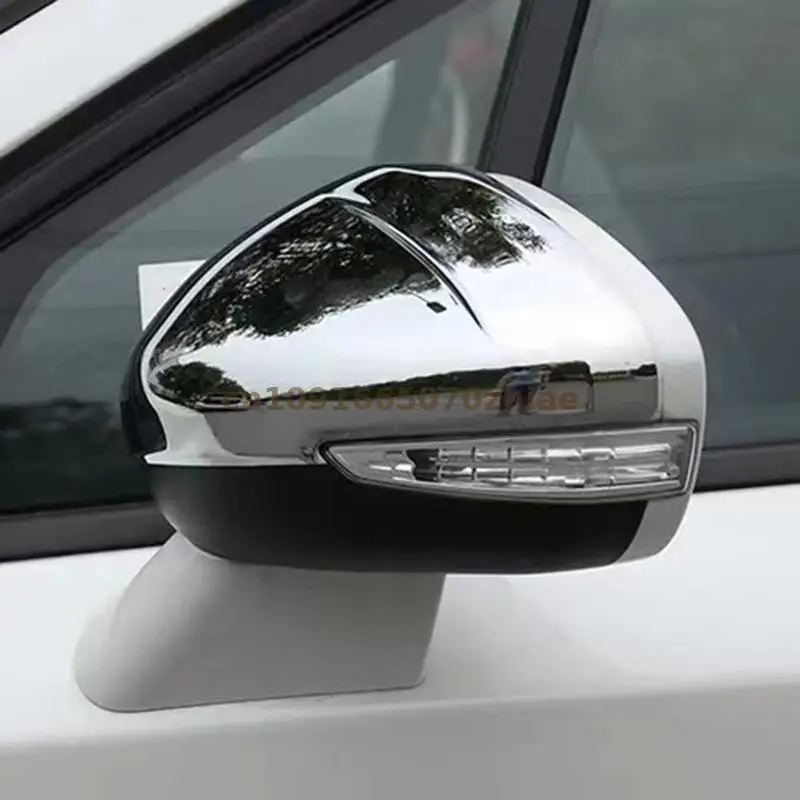 Car Accessories 2014 2015 2016-2018For Peugeot 2008 ABS Chrome Rearview mirror cover Trim/Rearview mirror Decoration Car styling