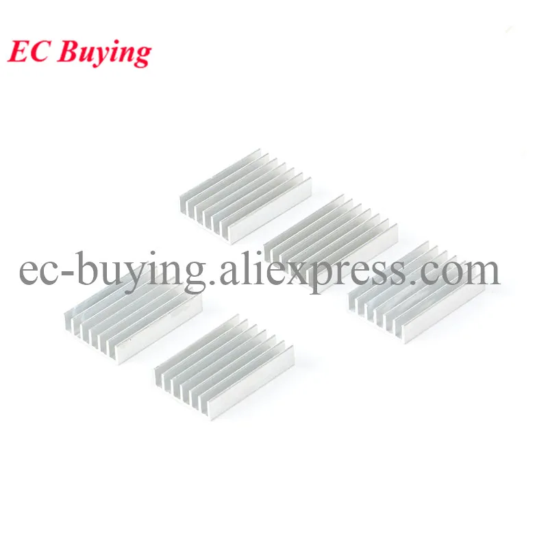 10pcs/2pcs Heatsink 30*20*6mm Radiator Cooler Cooling Fan Aluminum Heat Sink 30X20X6mm for Chip LED IC Transistor Module PBC