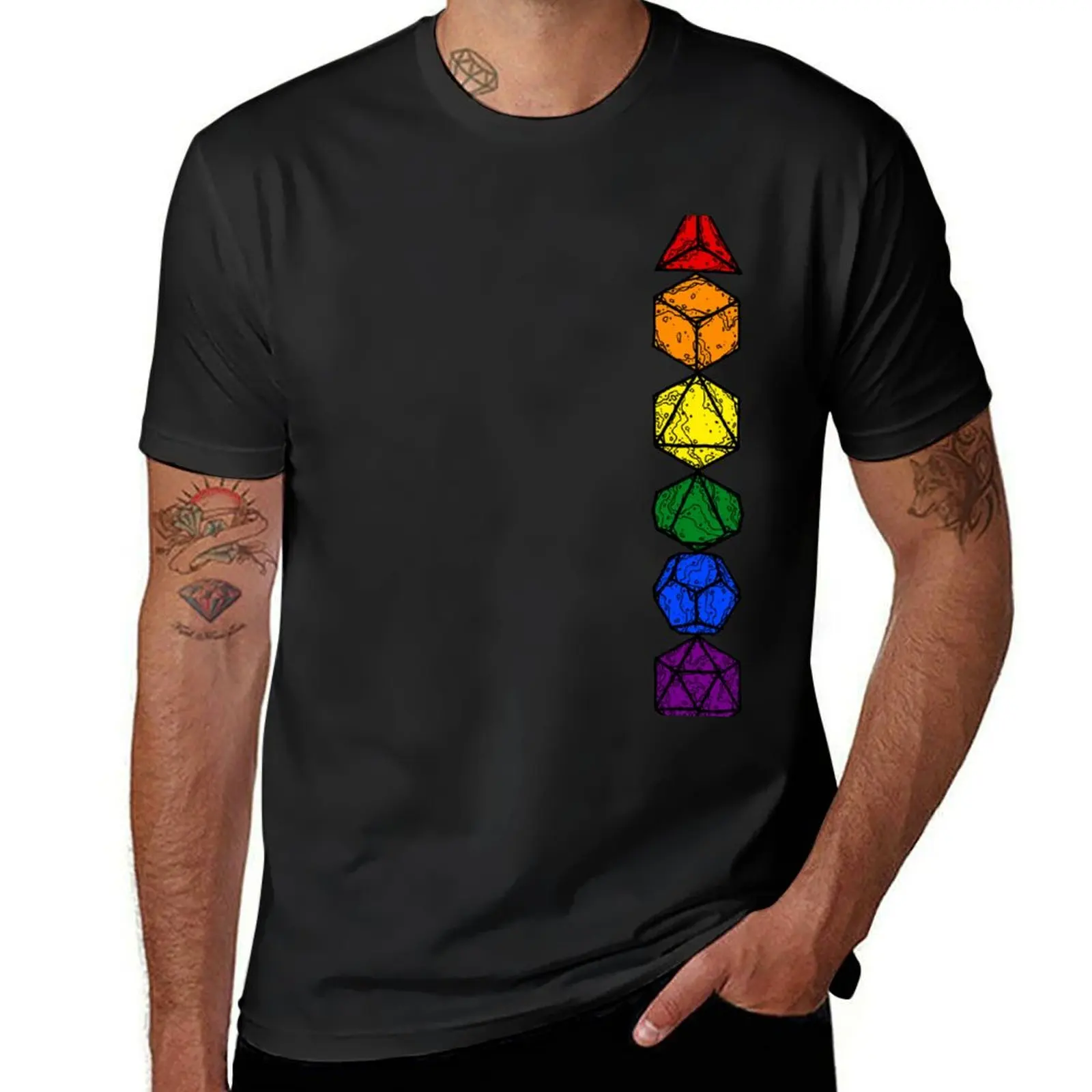 

Pride Dice T-Shirt valentines clothes oversized graphic t shirts funny meme t-shirts T-shirt men