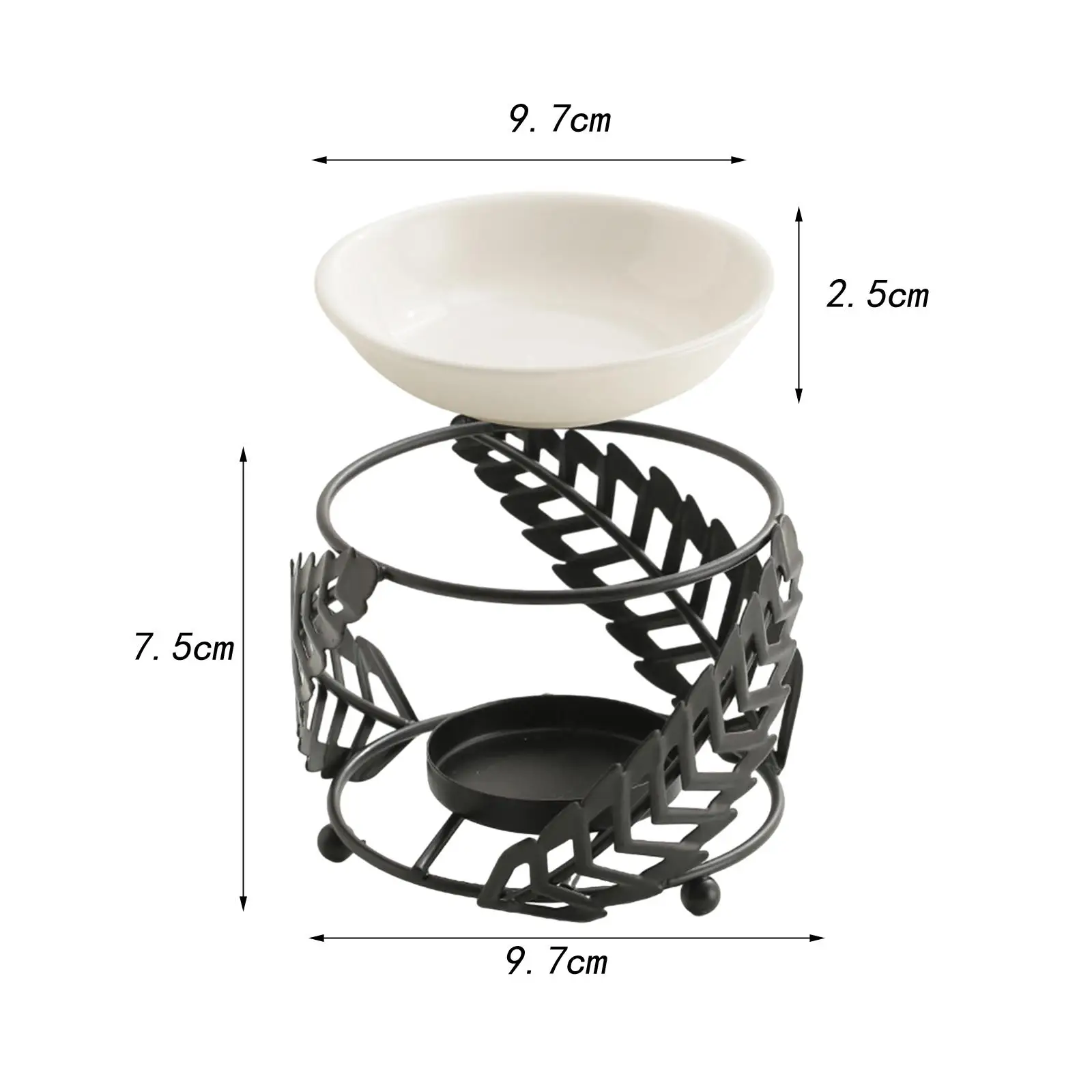 เชิงเทียน Tealight 50ml น้ํามัน Aroma Diffuser ทําด้วยมือสําหรับห้องนอนทนทาน