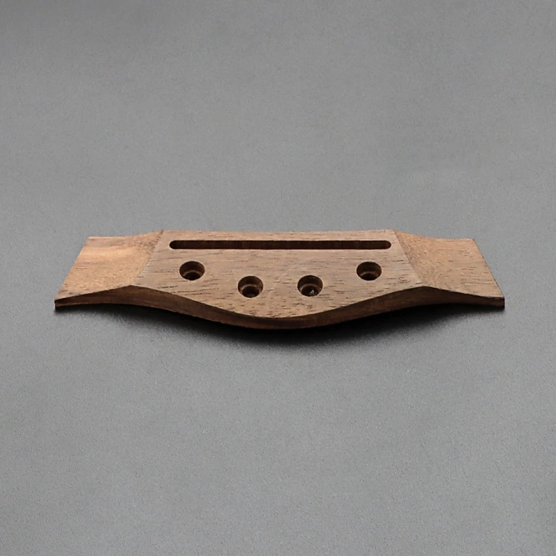 Lightweight 4 Bridge Pins Folk Acoustic Basses Parts Bass Bridge Saddle, 4-String Acoustic Bass Rosewood Bridge Saddle