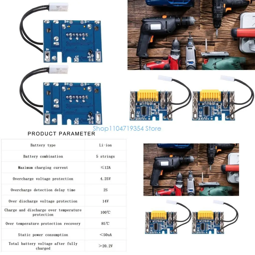 

0XLD 14.4V Lithium Battery Overcharge Protective Safe Board for Maintenance Workshop