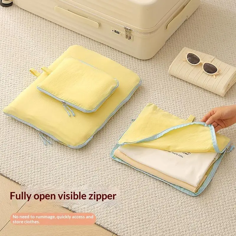 1PC Foldable Compression Packing Cube Waterproof Large Capacity Clothes Storage Bag Lightweight Space Saving