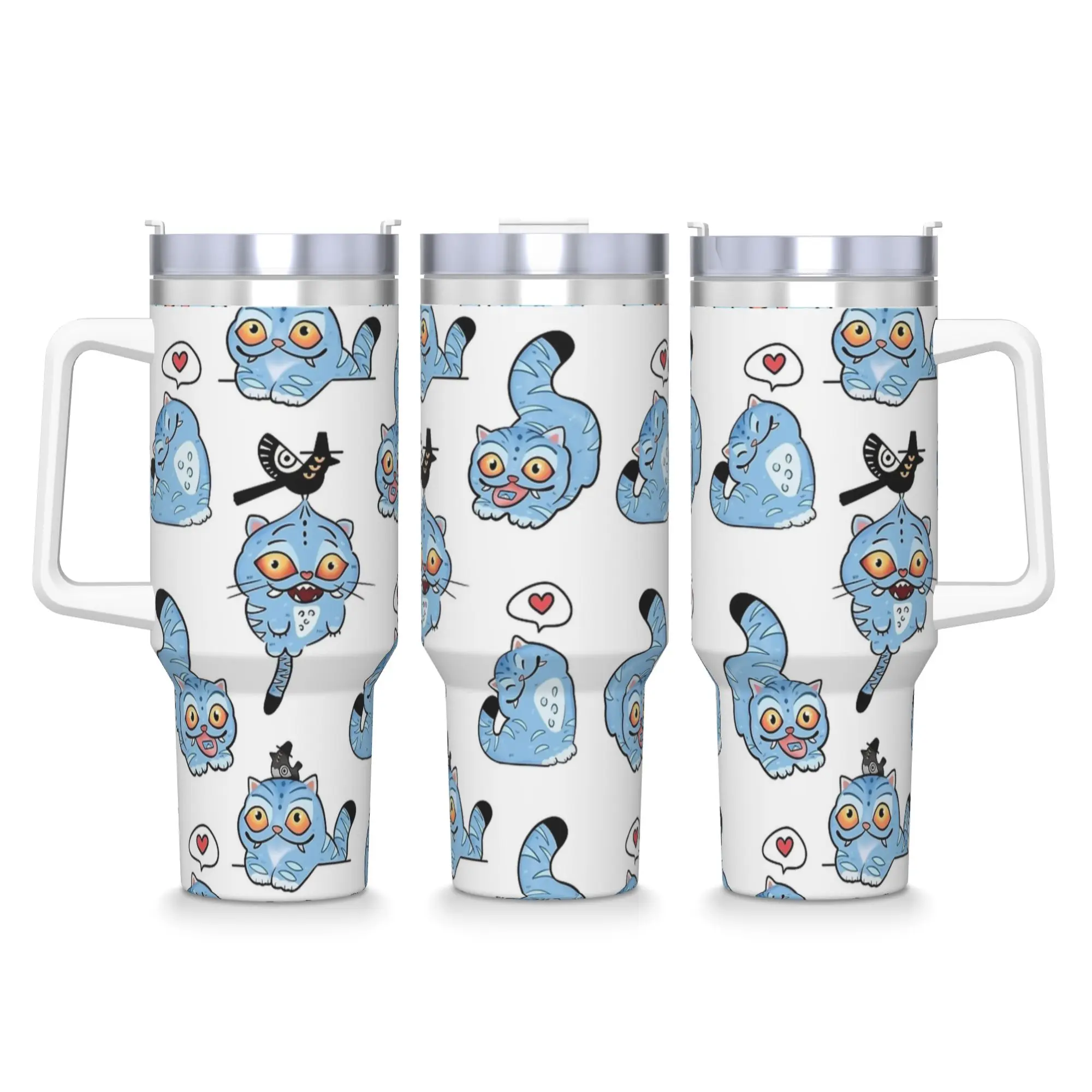 

Stainless Steel Tumbler Derpy Tigers KPop Demon Hunters Thermal Mug Heat Preservation Cold and Hot Mugs Cup Camping Water Bottle