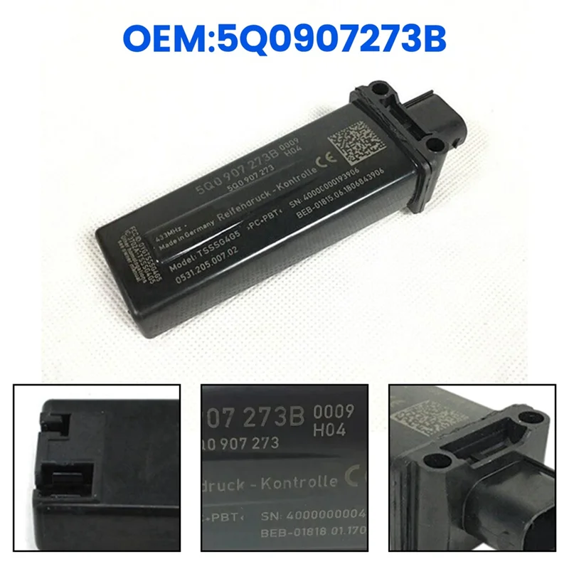 

5Q0907273B Car TPMS Tire Pressure Module Control Unit Receiver Antenna For VW MQB GOLF 6 7 MK7 Tiguan Passat B8 Touran-AS55