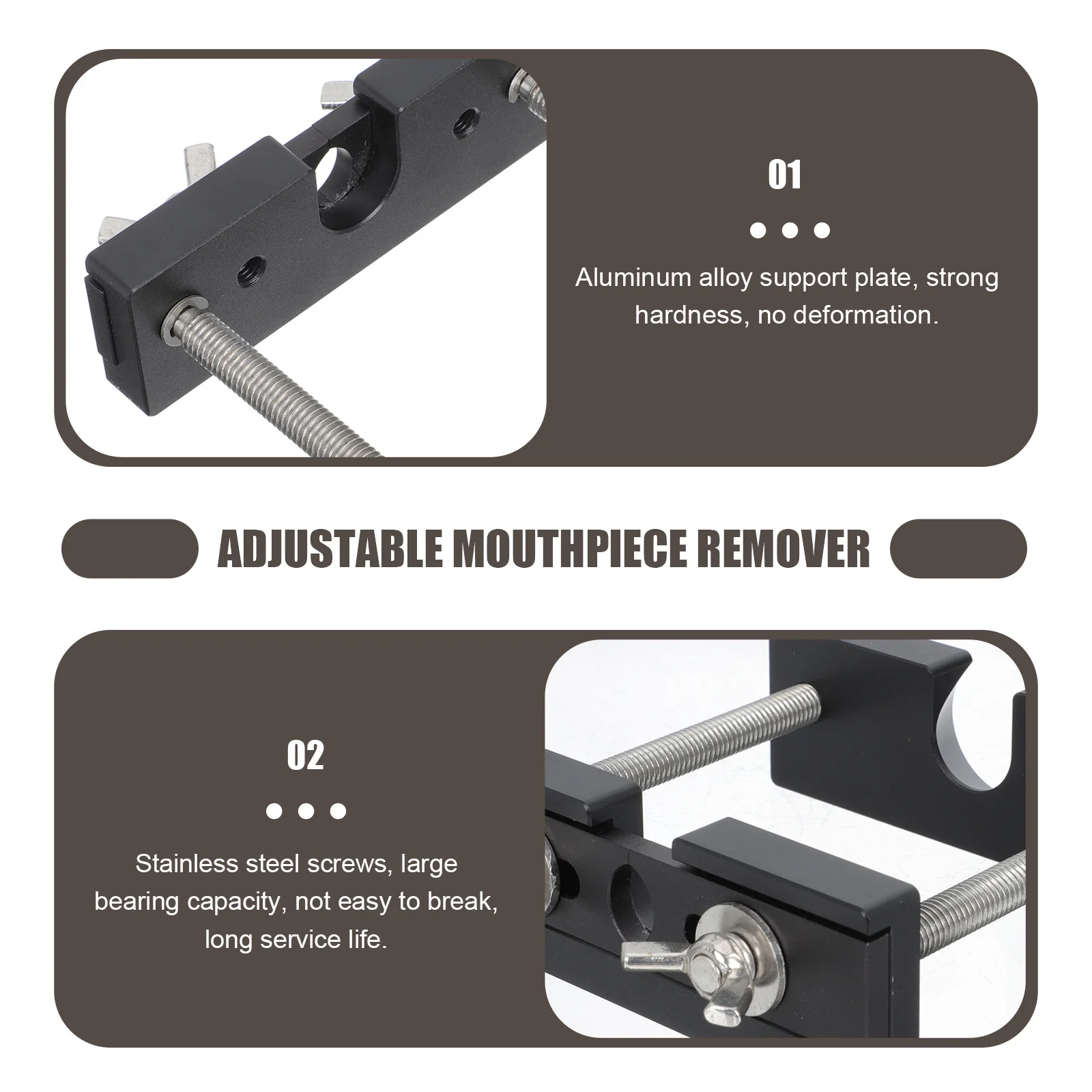 

Mouthpiece Puller Trumpet Tool Universal Trumpets Accessories Trombone Black Equipment Repair