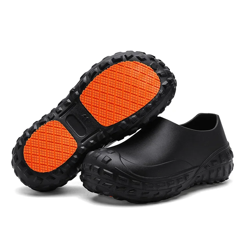 New Arrivals Hotel Restaurant Kitchen Chef Shoes Antislip Waterproof Oil-Proof Work Shoes Unisex Chef Slippers Plus Size 37-45