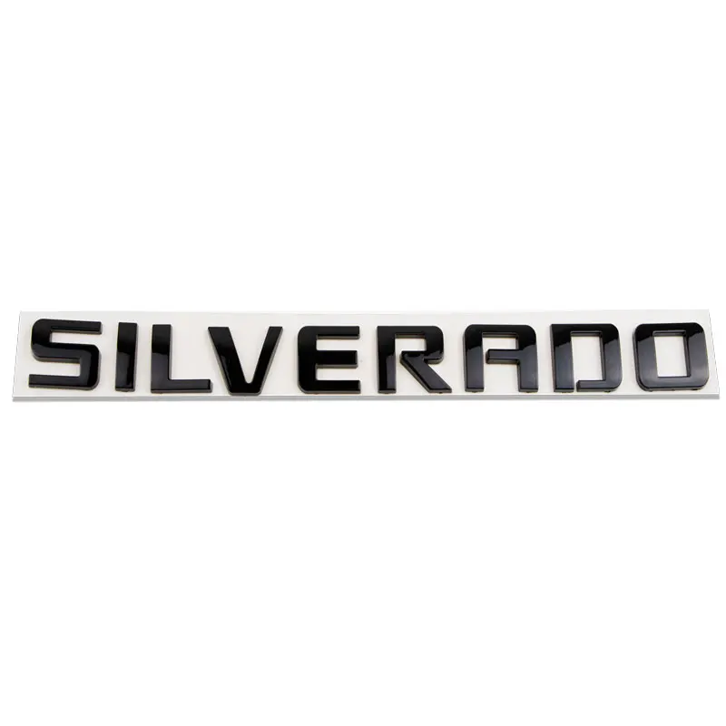 3D ABS (Plastic) Car Styling Car Side Fender Tail Trunk Decal Sticker Badge For Chevrolet SILVERADO LTZ LT Letters Logo Sticker