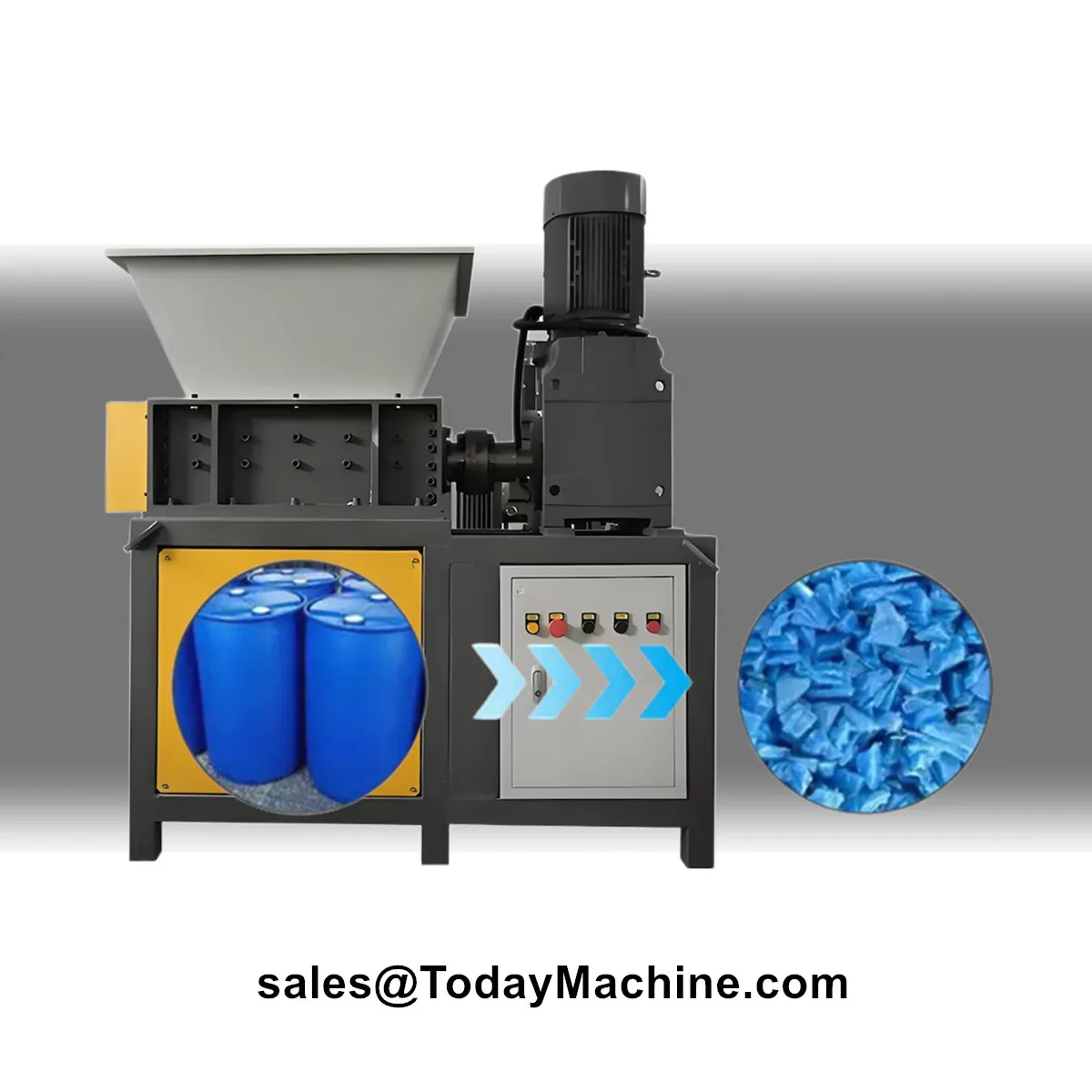 Cardboard Double Shaft Shredder Machine Paper Aluminum Cans Organic Waste Plastic Drum Twin Shaft Shredder