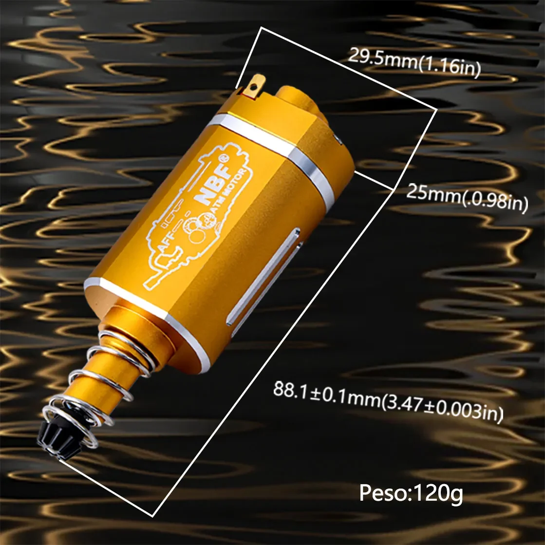 NBF AFF Airsoft Mosfet ATM Специальный бесщеточный двигатель постоянного тока с высоким крутящим моментом для электрического водяного шара, игрушка-пуля, совместимая коробка передач с ЧПУ V2
