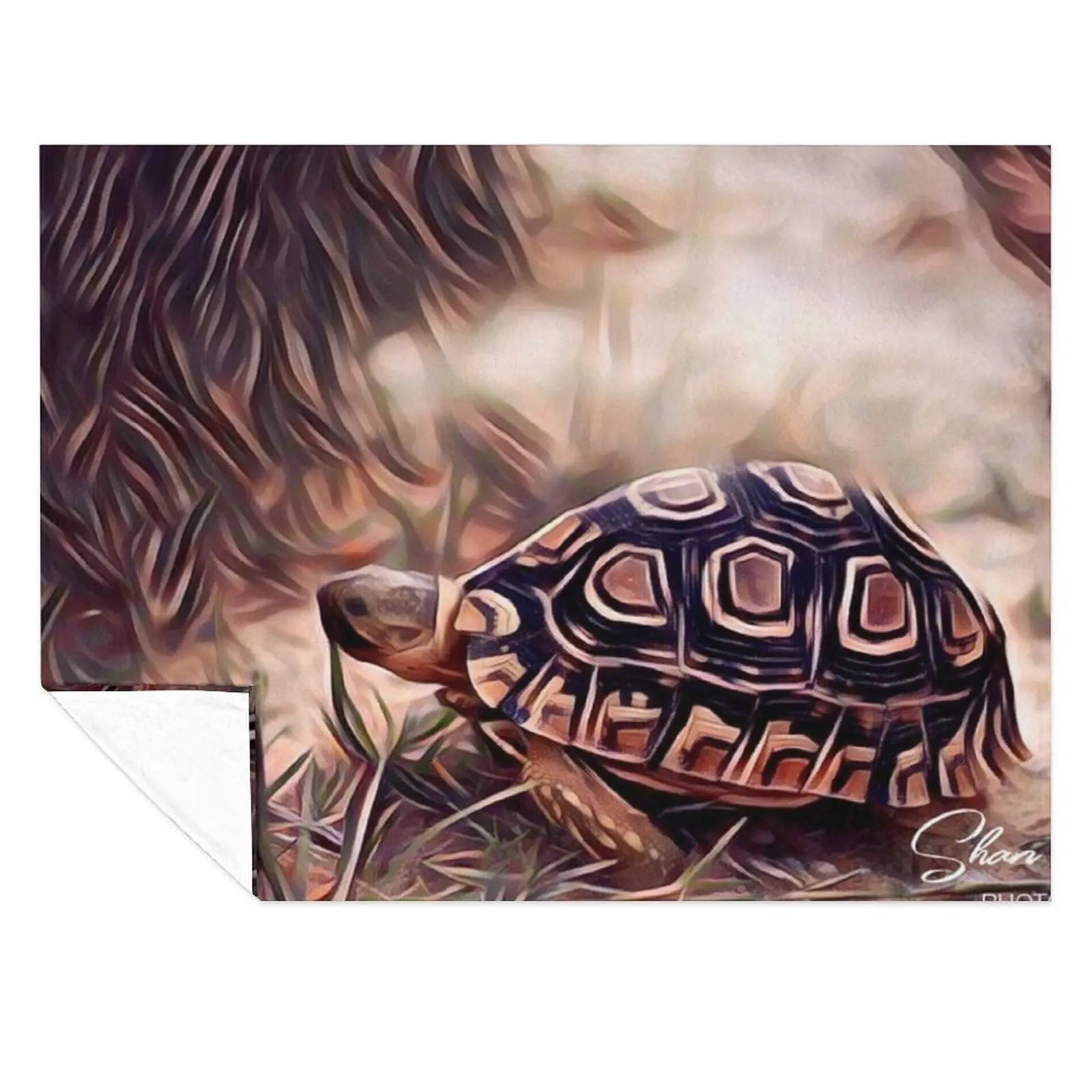 

Tortoise Throw Blanket Thermals For Travel Nap Comforter funny gift Blankets