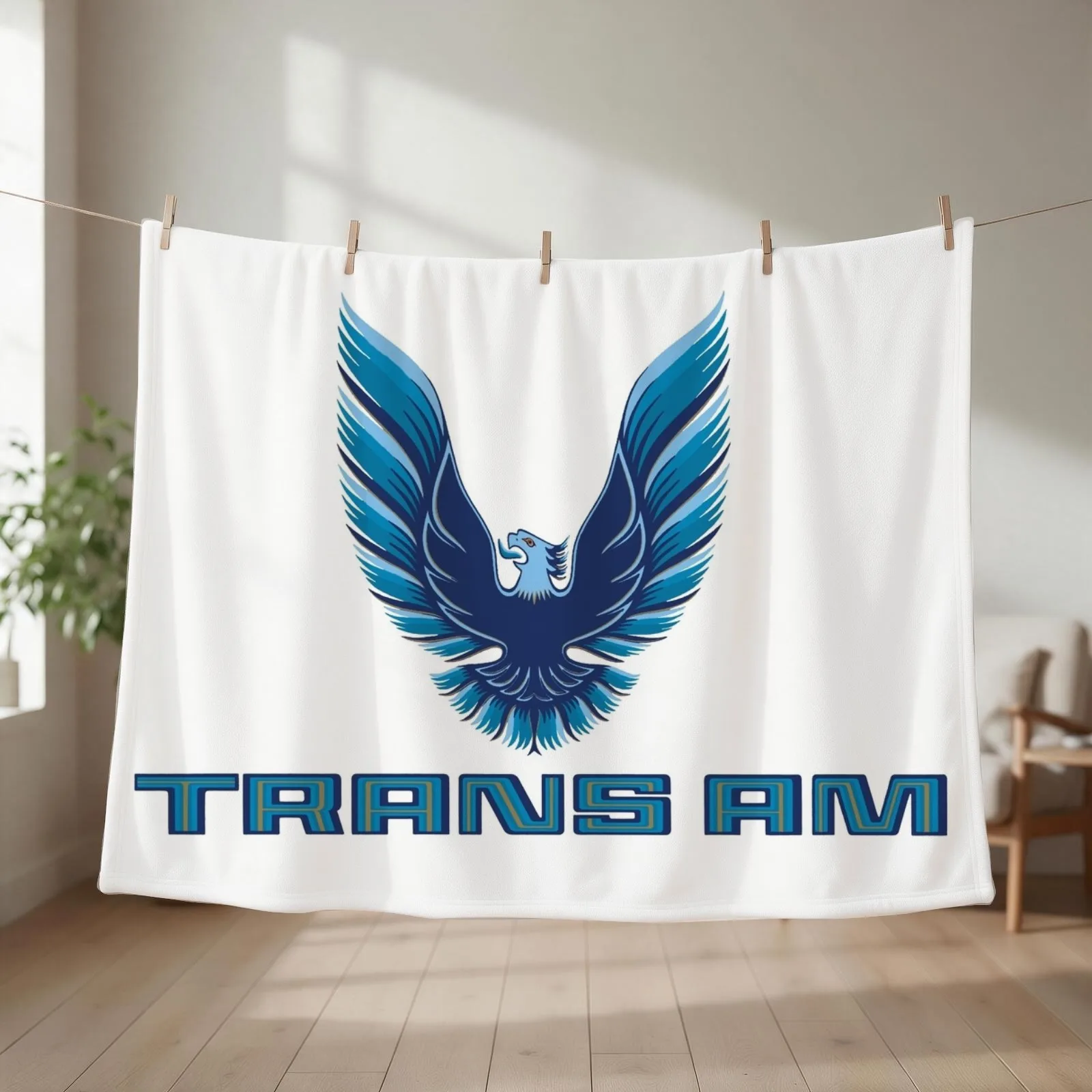 New TRANS AM BLUE Throw Blanket Hair Multi-Purpose Hairy Blankets For Baby Blankets