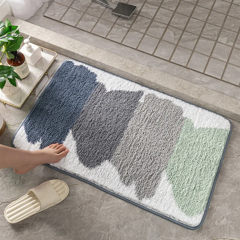 Minimalist ins Home Carpet Floor Mat Cross border Entry Bathroom Water Absorbing Non slip Foot Mat Bathroom Floor Mat