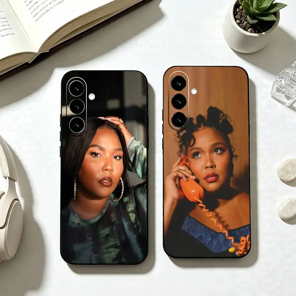 L-Lizzo Singer  Phone Case For Samsung Galaxy A73,A72,A71,A70,A53,A52,A51,Others Soft Black Cover