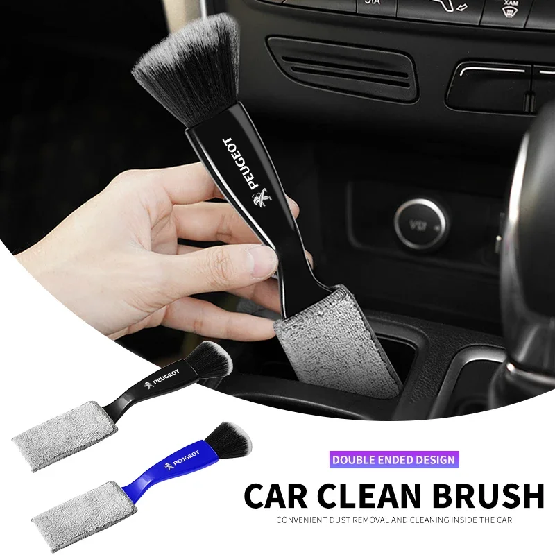 Многофункциональные инструменты для чистки автомобиля Peugeot, двусторонние щетки для удаления пыли, для Peugeot 308 408 508 RCZ 208 3008 2008