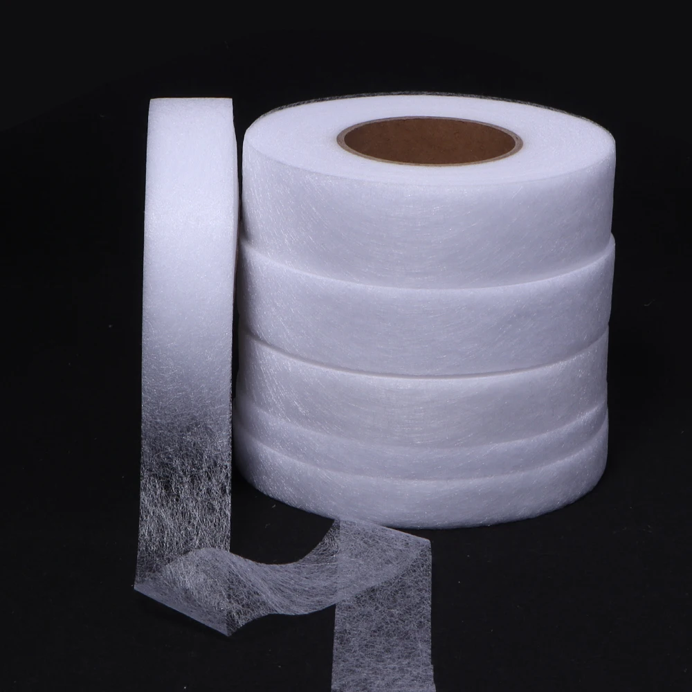 

70Yards/Roll Non-woven Double-side Interlining Adhesive Fabric Cloth for Clothes Length Shorten Household Sewing Accessories