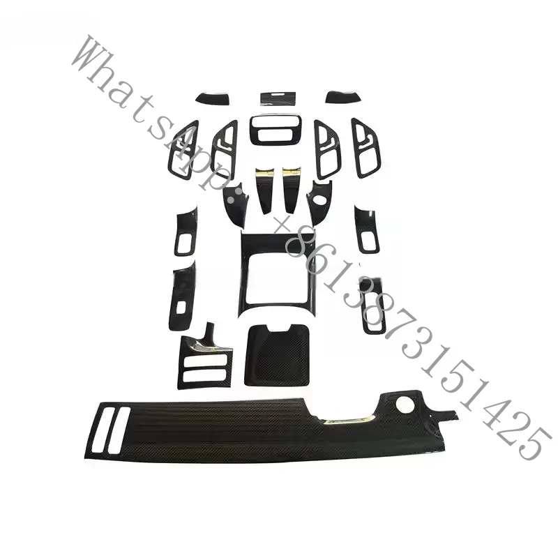 

Suitable Carbon Fiber Decorative Cover Center Console of W223 Car Dashboard, S-Class W223 S350 S400 S420 202