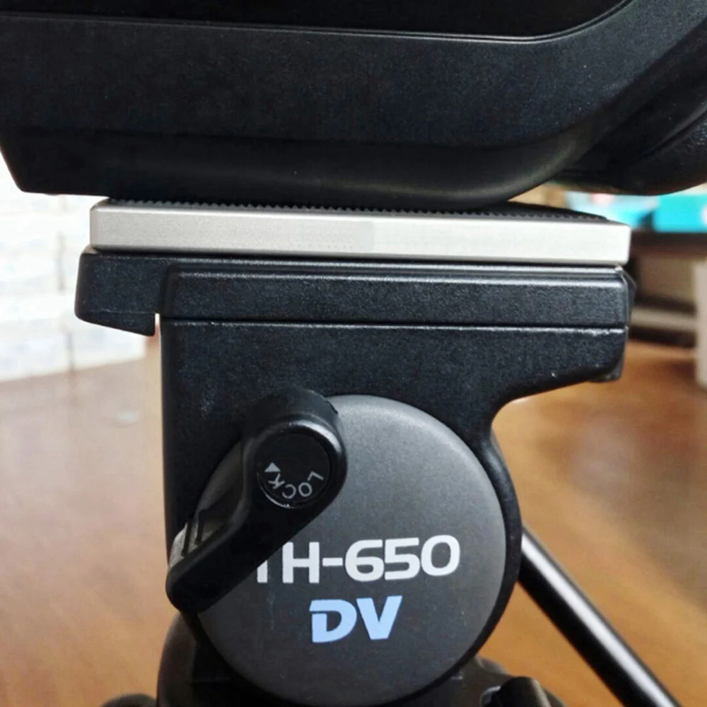 لوحة إطلاق سريعة مصنوعة بشكل جيد لـ Libec TH-650DV 1/4 بوصة برغي تثبيت ثلاثي القوائم Monopods لوحة مشبك كاميرا #4