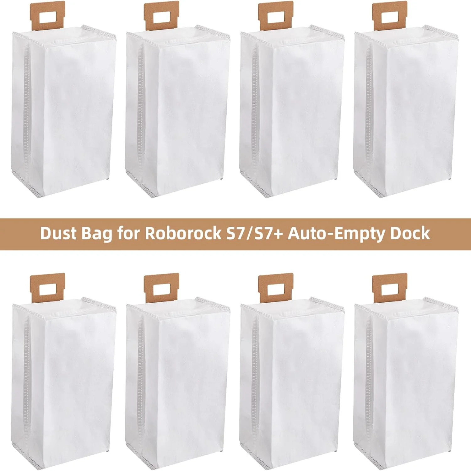 Dust Bag for  S7 / S7+ Vacuum Cleaner Auto-Empty Dock, 3L Large Capacity Replacement Bag for   S7 / S7+  Factory Accessory Set (