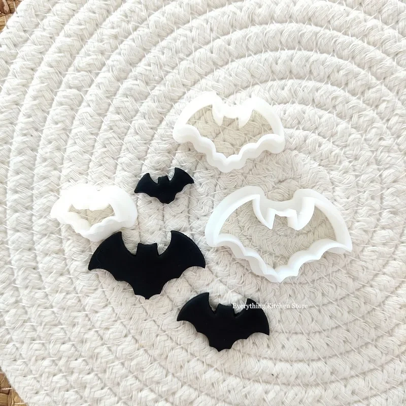 Bat Shape Polymer Clay Cutter Halloween Polymer Clay Mold Soft Pottery DIY Earrings Cutting Earring Jewelry Pendant Making Molds