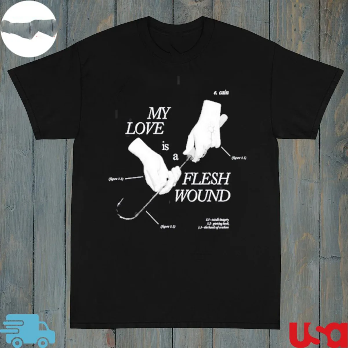 Ethel Cain My Love Is Flesh Wound 2024 Black T Shirt S-5XL GO498