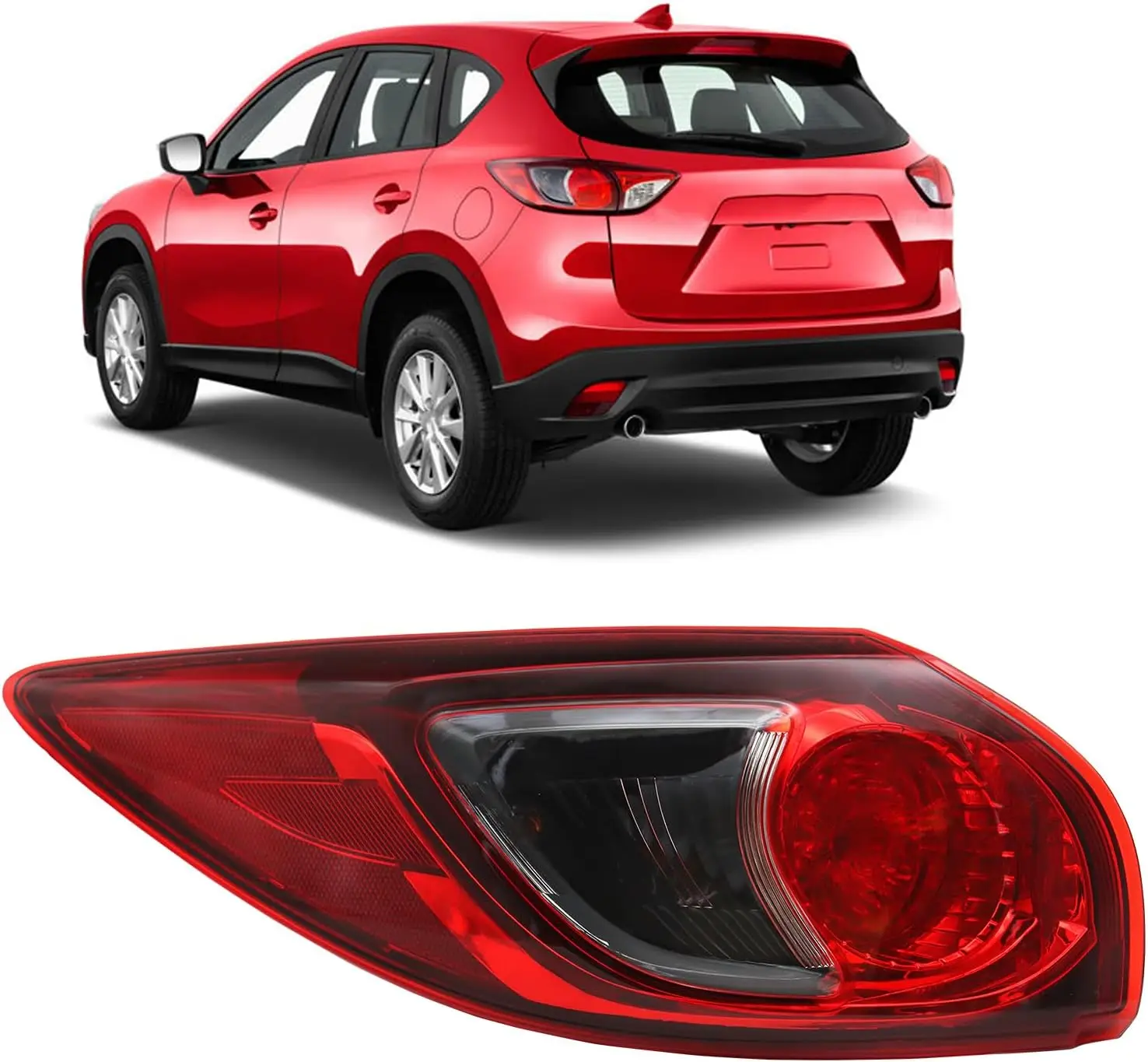 

Внешний задний фонарь для Mazda CX-5 2013-2016 годов, галогенный левый и правый задний фонарь со стороны пассажира KD3351160C MA2804111