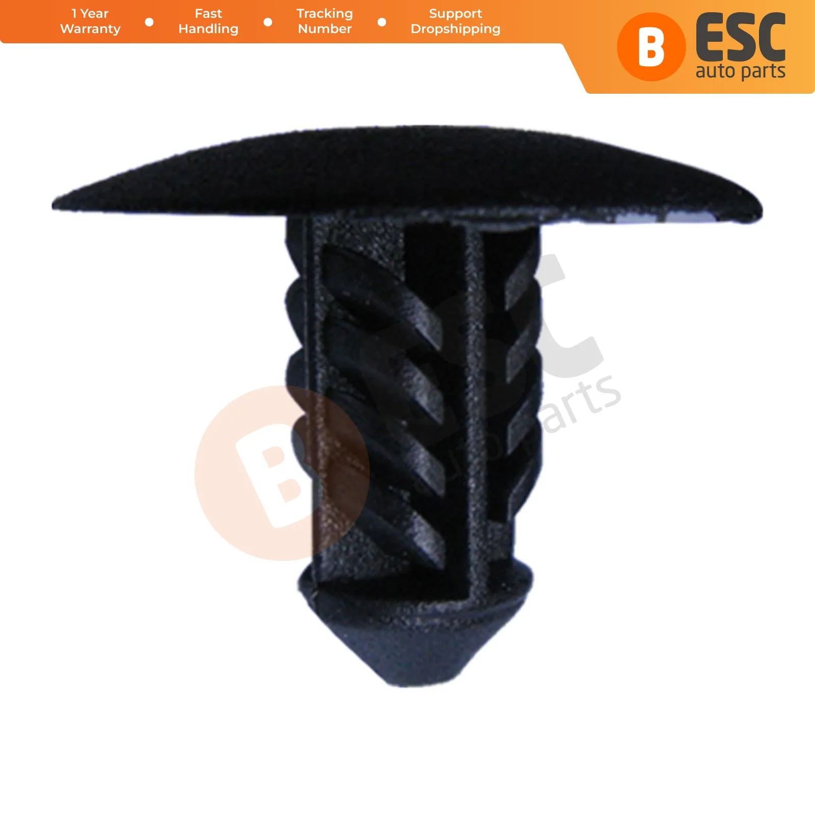 ESC ECF228 10 Pieces Seal Retainer, Black for  Renault 703077117