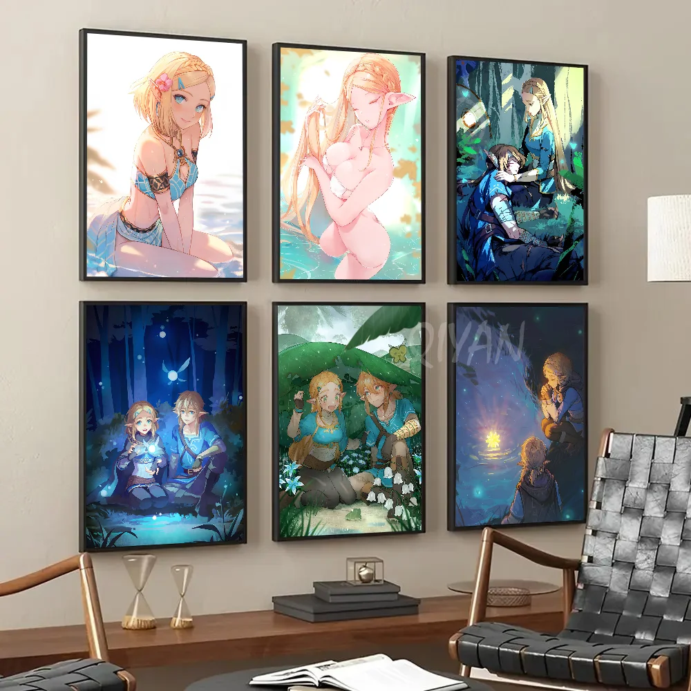 Hot Game Poster Paper Print Home Living Room Bedroom Entrance Bar The Legend Of Zeldas Restaurant Cafe Art Painting Decoration