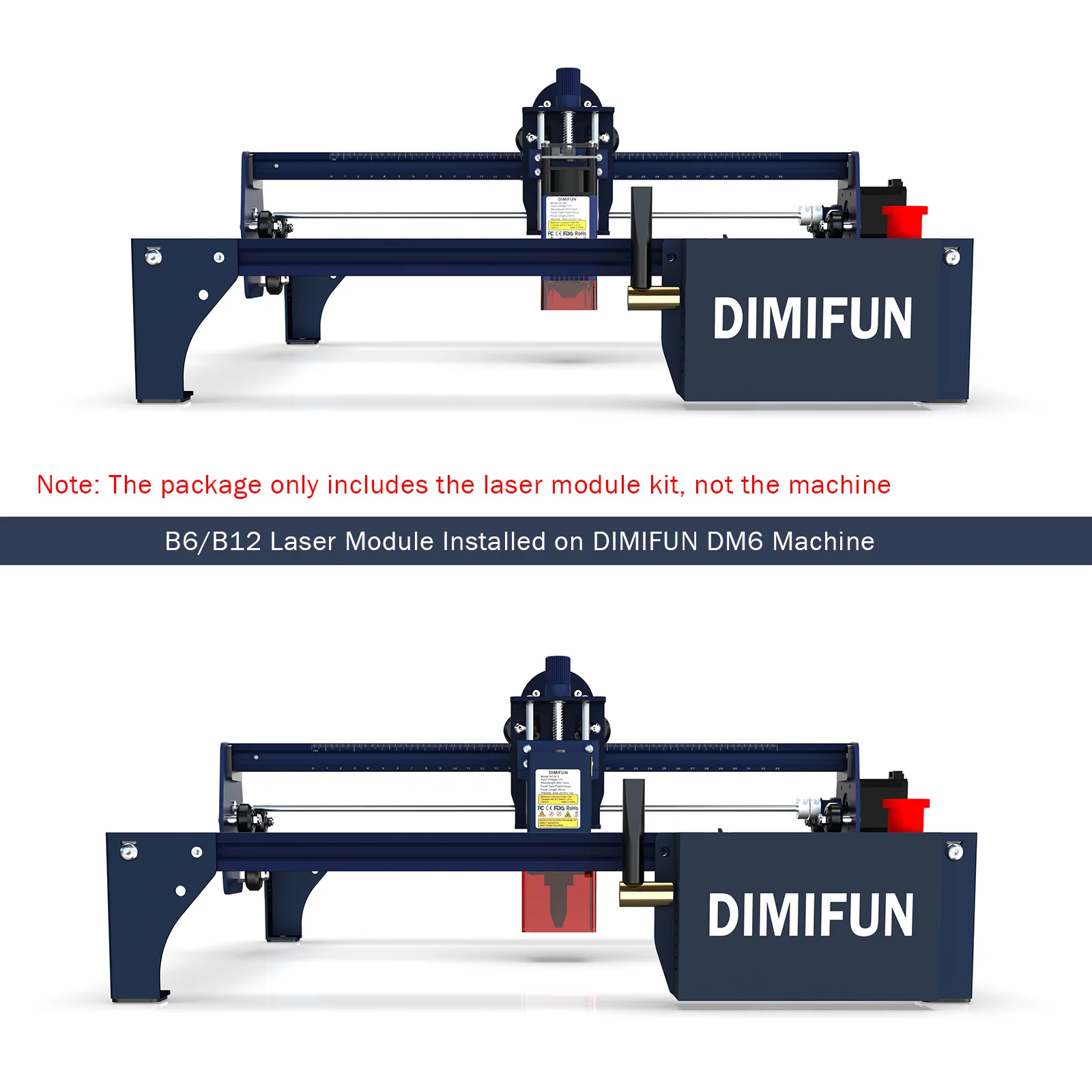 DIMIFUN B6 6W laser head suitable for laser engraving machine upgrade laser output power 6W suitable for various brands