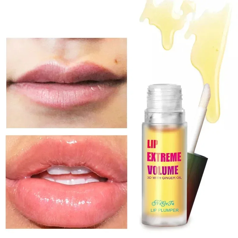 Langlebiges, pralleres Lippenöl-Serum, sofortiges Volumen-Essenzöl, Reparatur von feinen Lippenlinien, erhöht die Elastizität, sexy Lippenbalsam, neu