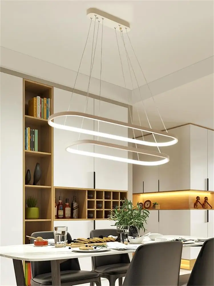 Lampes suspendues LED modernes pour salon salle à manger avec App contrôle du téléphone personnalité créative Luminaire luminaires éclairage